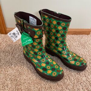 NWT Western Chief Girl Scout Cookies Rubber Boots Woman’s size 10